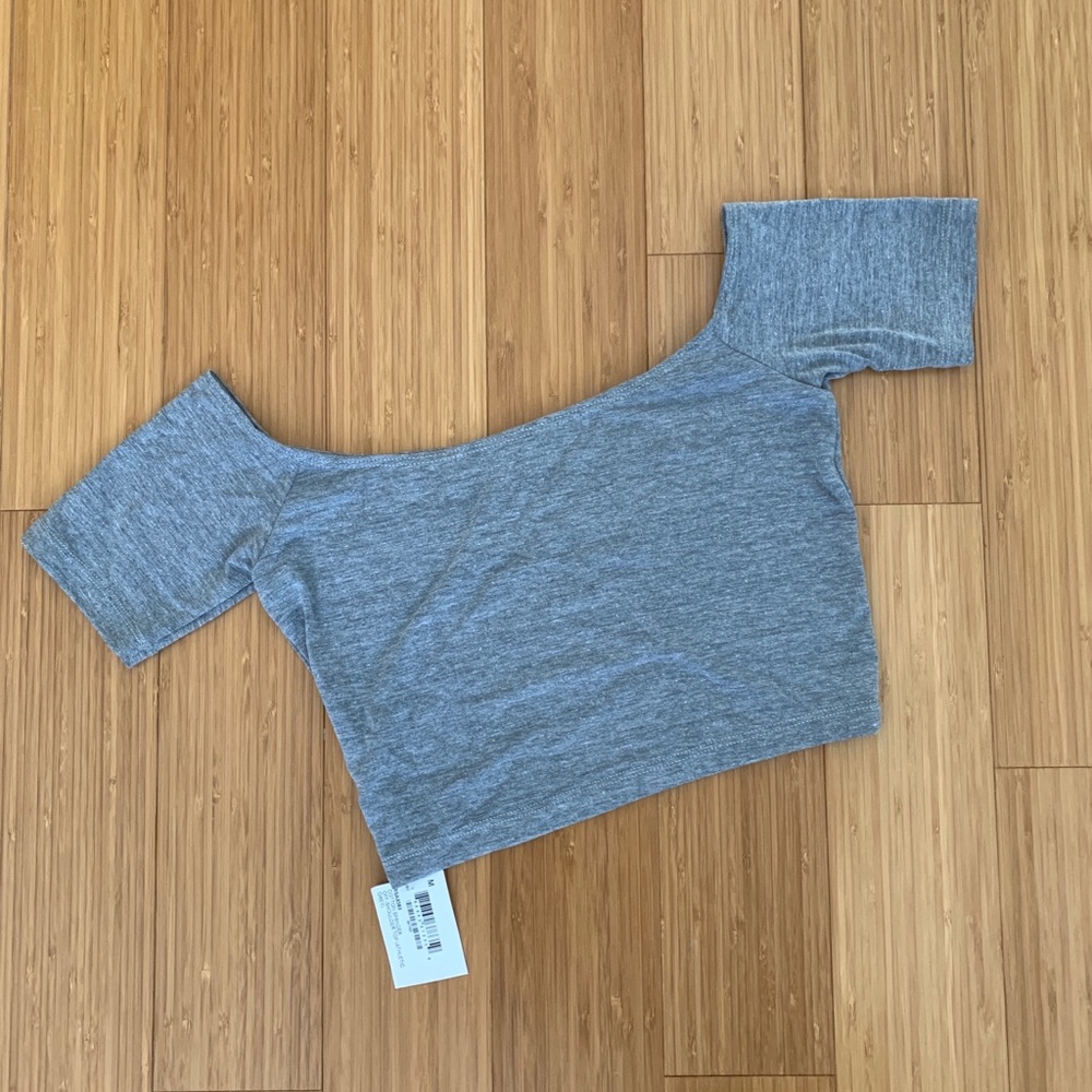 American apparel off-the-shoulder crop top